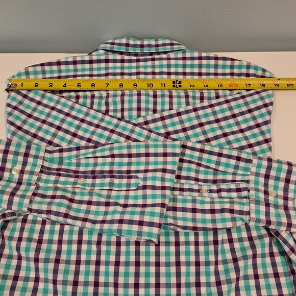 J. Crew men's large long sleeve button down plaid shirt - Picture 9 of 11